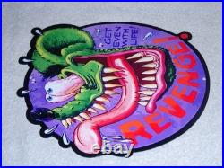 VINTAGE RAT FINK GET REVENGE With LIFE METAL RATFINK ED ROTH HOT ROD GASOLINE SIGN