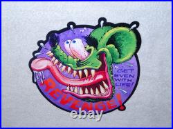 VINTAGE RAT FINK GET REVENGE With LIFE METAL RATFINK ED ROTH HOT ROD GASOLINE SIGN