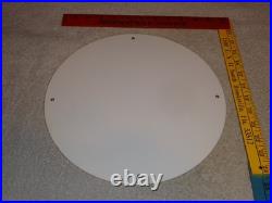 VINTAGE RED HAT GASOLINE With? EAGLE 11 3/4 PORCELAIN METAL INDEPENDENT OIL SIGN