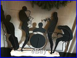 VINTAGE, SIGNED C. Curtis JERE Metal Wall Art Sculpture Jazz Band