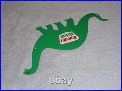 VINTAGE SINCLAIR GASOLINE With DIE-CUT DINO THE DINOSAUR 15 METAL GAS & OIL SIGN