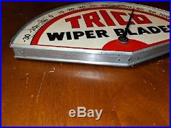 VINTAGE TRICO WIPER BLADES THERMOMETER SIGN METAL Made in USA