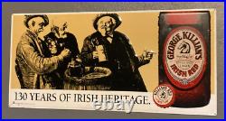 VTG George Killians Irish Red Premium Lager Beer Alcohol Metal SIGN 1995