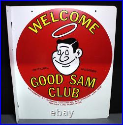 VTG Good Sam Club Metal Sign 20x24 Welcome Camper Coachman Hanging Wall Decor