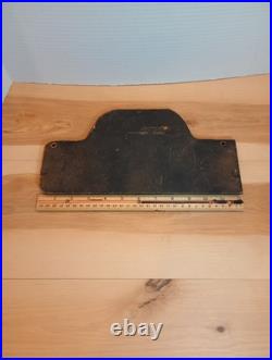 VTG New York Indoor Sign Broad /Wall Street Humpback Diecast Wooden Back 12x6