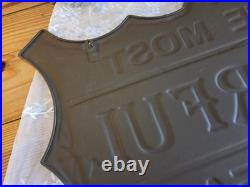 VTG Reproduction IT'S THE MOST WONDERFUL TIME OF THE YEAR XLg Hanging Metal Sign VTG Reproduction IT'S THE MOST WONDERFUL TIME OF THE YEAR XLg Hanging Metal Sign