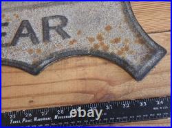 VTG Reproduction IT'S THE MOST WONDERFUL TIME OF THE YEAR XLg Hanging Metal Sign