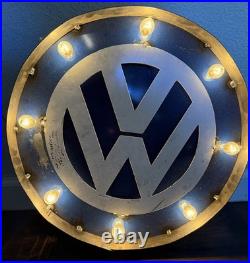 VW Vintage Metal Light Wall Hanging