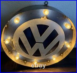 VW Vintage Metal Light Wall Hanging