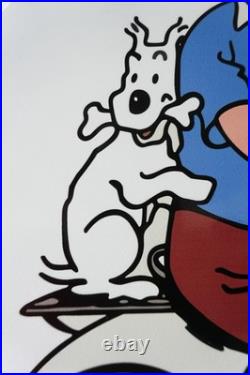 Vespa Tintin Scooter Edition Vintage Piaggio Metal Sign 50 cm (19.7)