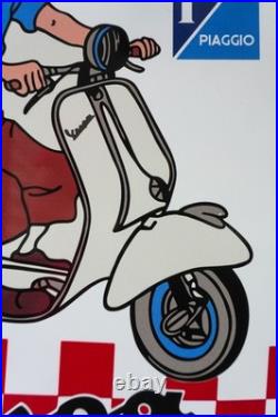 Vespa Tintin Scooter Edition Vintage Piaggio Metal Sign 50 cm (19.7)