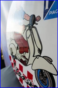 Vespa Tintin Scooter Edition Vintage Piaggio Metal Sign 50 cm (19.7)
