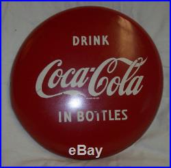 Vintage 12 Round Coca-Cola Metal Wall Button Sign