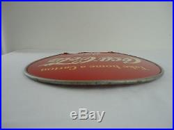 Vintage 1930's/1940's Coca Cola 25c Take Home A Carton 2 Sided 13 Metal Sign