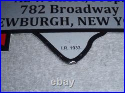 Vintage 1933 Indian Motorcycles Arrowhead 9 Porcelain Metal Gasoline & Oil Sign