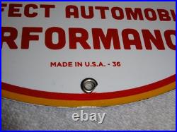 Vintage 1936 Shell & Texas Pacific Motor Oil & Gasoline Porcelain Metal Sign Lot