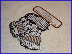 Vintage 1941 Harley Davidson Motorcycle Sales Porcelain Metal Gasoline Oil Sign
