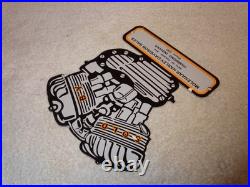 Vintage 1941 Harley Davidson Motorcycle Sales Porcelain Metal Gasoline Oil Sign