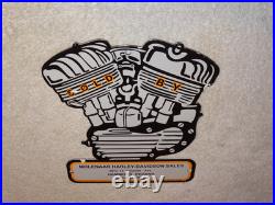 Vintage 1941 Harley Davidson Motorcycle Sales Porcelain Metal Gasoline Oil Sign