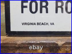 Vintage 1942 Sailor Porcelain Sign Old Hotel Virginia Beach Street Girls Brothel