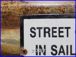 Vintage 1942 Sailor Porcelain Sign Old Hotel Virginia Beach Street Girls Brothel