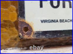 Vintage 1942 Sailor Porcelain Sign Old Hotel Virginia Beach Street Girls Brothel