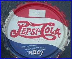 Vintage 1947 Pepsi Cola 10 Gallon Metal Can / Syrup Drum / Pristine With LID