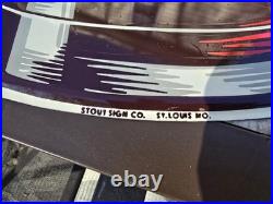 Vintage 1950'S Die Cut Metal Triple AAA Root Beer Bottle Sign Excellent