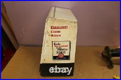 Vintage 1950's BOWES SEAL FAST Tire Repair Metal Gas Station Cabinet Sign