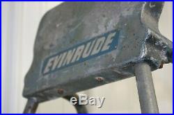 Vintage 1950's EVINRUDE METAL Outboard Boat Motor Engine Stand / SIGN