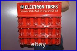 Vintage 1950's RCA Radio Electron Tubes 19 Metal Display Sign COMPLETE/NICE