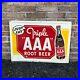 Vintage_1950_s_Tripple_AAA_Root_Beer_Tin_Tacker_Embossed_Metal_Sign_Soda_Mint_01_gb