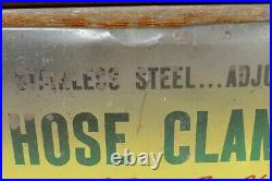 Vintage 1950s/1960s John Deere Hose Clamps Metal Display Rack Advertising Sign