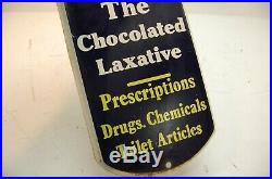 Vintage 1950s EX-LAX Drug Store 39 Metal Thermometer Advertising Sign Works