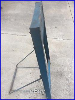 Vintage 1950s Evinrude Outboard Boat Motor Stand 35 Display Gas Oil Metal Sign