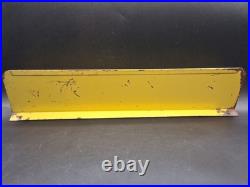 Vintage 1950s Sylvania Tube Display Shelf Metal Topper Flanged Sign 18 X 4