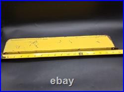 Vintage 1950s Sylvania Tube Display Shelf Metal Topper Flanged Sign 18 X 4