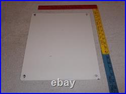 Vintage 1951 Standard White Crown Gasoline Porcelain Metal Oil Sign / Pump Plate