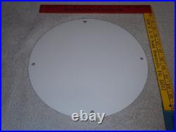 Vintage 1958 Aaa Automobile Club Woman +dog 11 3/4 Porcelain Metal Gas Oil Sign