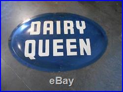 Vintage 1958 Original Dairy Queen Bubble Metal Sign