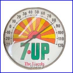 Vintage 1960's 7Up 7 Up Peter Max Soda Pop Gas Oil 12 Metal Thermometer Sign