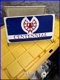 Vintage 1960's Centennial Tires Gas Station Metal Tire Stand Display? Sign