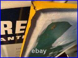 Vintage 1960's Say Pepsi please advertising metal sign