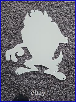 Vintage 1960's Tasmanian Devilcartoon Character Heavy Metal Sign 11 X 12 Inches