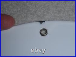 Vintage 1961 Lady Luck Woman Gasoline Station Casino 11 3/4 Porcelain Metal Sign