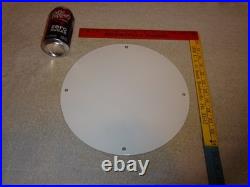 Vintage 1961 Lady Luck Woman Gasoline Station Casino 11 3/4 Porcelain Metal Sign