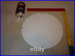 Vintage 1961 Lady Luck Woman Gasoline Station Casino 11 3/4 Porcelain Metal Sign