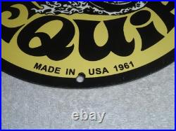 Vintage 1961 Moon Eyes Speed Equipment 11 3/4 Porcelain Metal Gasoline Oil Sign