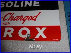 Vintage 1962 Texaco Sky Chief Marine Gasoline 18 X 12 Porcelain Metal Oil Sign