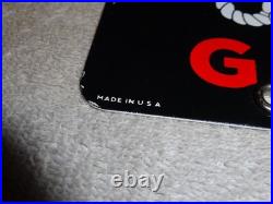 Vintage 1963 Texaco Marine White Gasoline 12 X8 Porcelain Metal Small Oil Sign